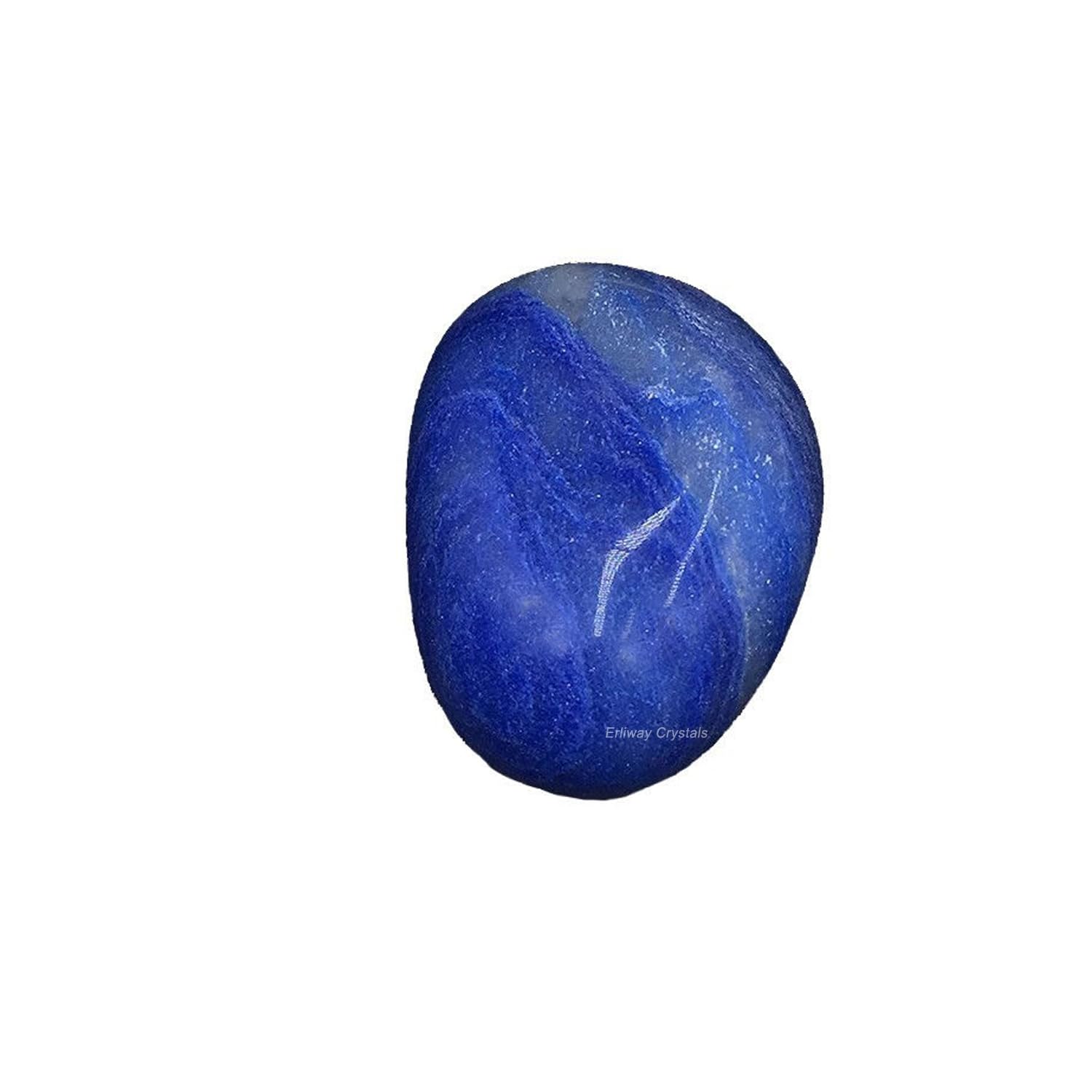 Sodalite Healing Crystal Stones, 1.25-2.0 Inch Reiki Healing Stones, Natural Tumbled Polished Stones for Energy Witchcraft Therapy Meditation