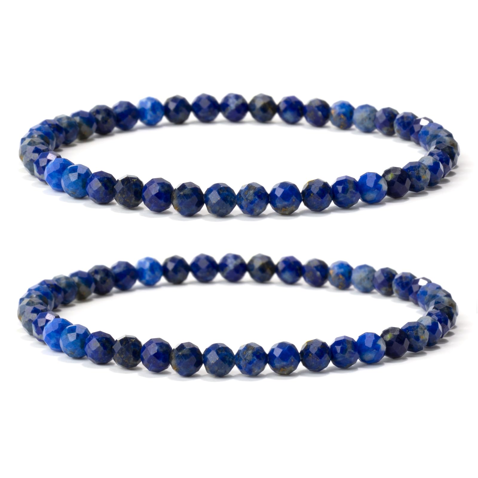 4 mm Stretch Bracelet Made of Real Natural Stone Beads, Healing Stone Bracelet, Yoga Bracelet for Women, Men, Lucky Bracelet, Friendship Bracelet, Replacement Beads Included