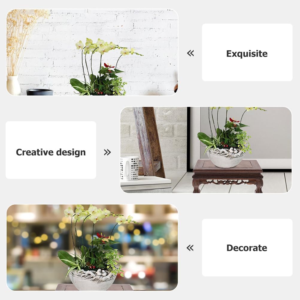 Alipis Craft Base Display Stand Made of Wood Flower Pot Stand Flower Pot Tray Square Teapot Base Holder for Flower Pots Bonsai Base Altar East Accessories Wooden Office