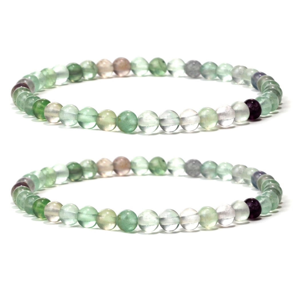 4 mm Stretch Bracelet Made of Real Natural Stone Beads, Healing Stone Bracelet, Yoga Bracelet for Women, Men, Lucky Bracelet, Friendship Bracelet, Replacement Beads Included