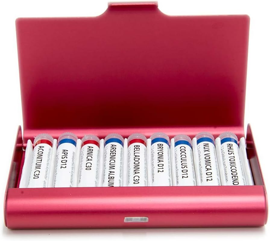 Sanavit Homöopathische Reiseapotheke Alu 9er – Rot