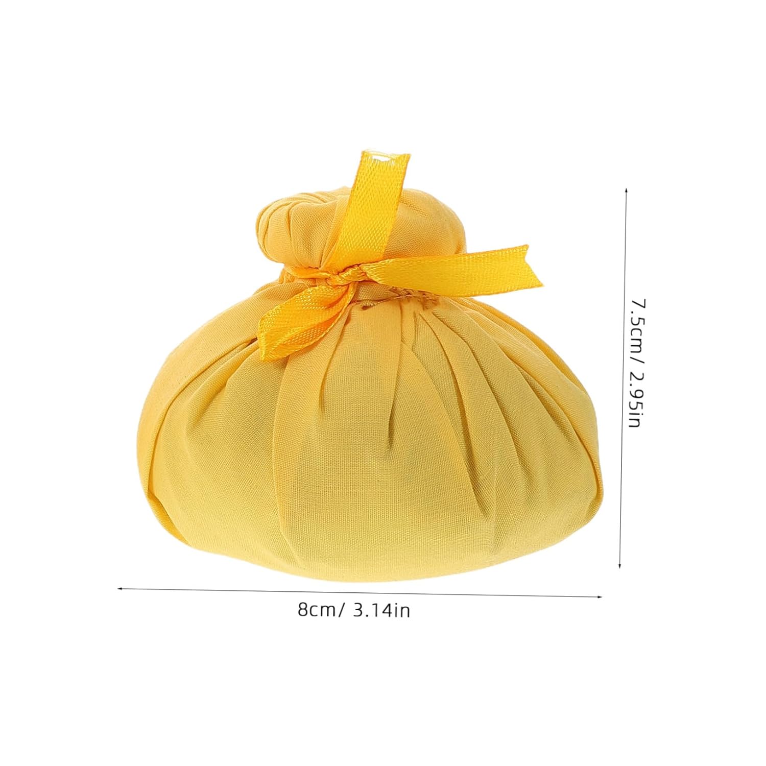 Healvian 2 x Massage Health Ball Aroma Compress Ball Herb Ball Spa Massage Ball Package Chinese Medicine Portable Massage Balls Herb Bag Wormwood Bag Heat Bag Cotton Yellow