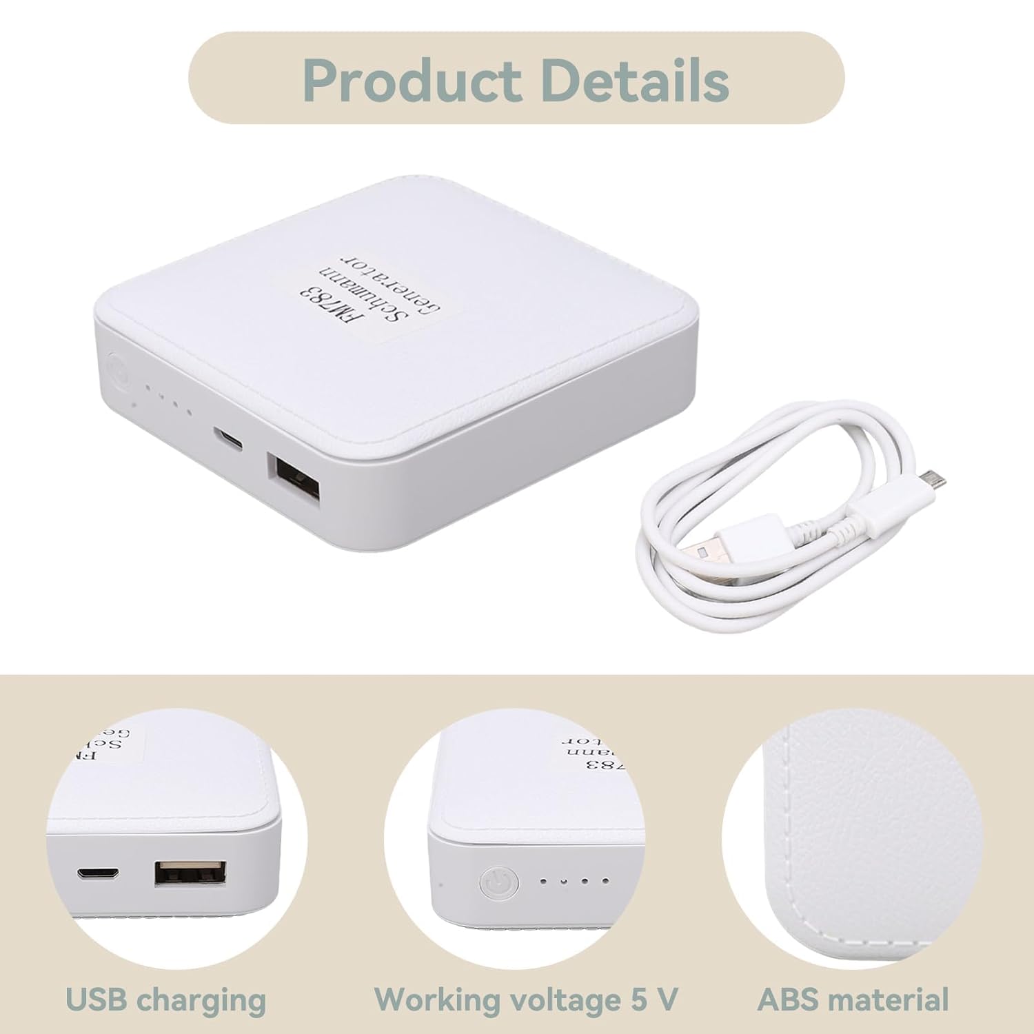 Agatige Schumann Wave Generator, Schumann Resonance Earth Brain, 7.83 Hz, Ultra Low Frequency Pulse Generator, Relaxation Sleep Pulse with USB Cable for Bedroom, Office