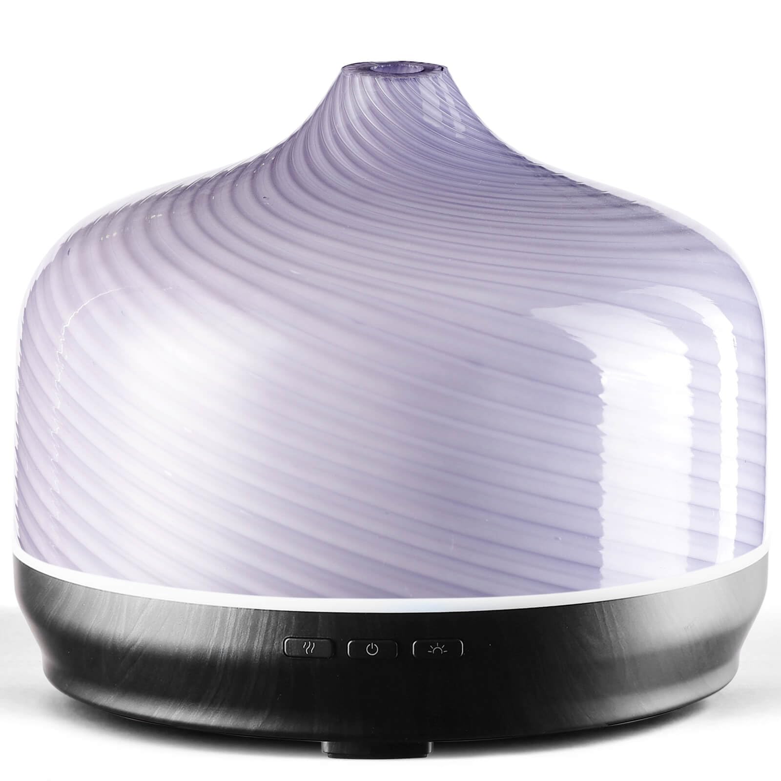 Porseme Aroma Diffuser 500ml, Handgeblasen 3D Glas Luftbefeuchter, Ultraschall Aromatherapie Öle Diffusor mit 7 farbigem LED Licht,Diffusor für Ätherische Öle Letzte 15-21 Stunden,BPA Frei für Wohnung