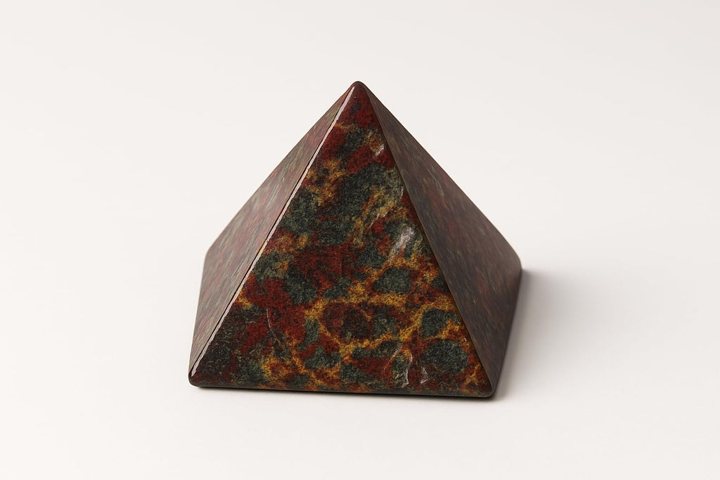 Natural Kambaba Jasper Pyramid 4cm Pyramid Polished Crystals Energy Properties Pyramid Stone (Jasper, Kambaba, 4cm)