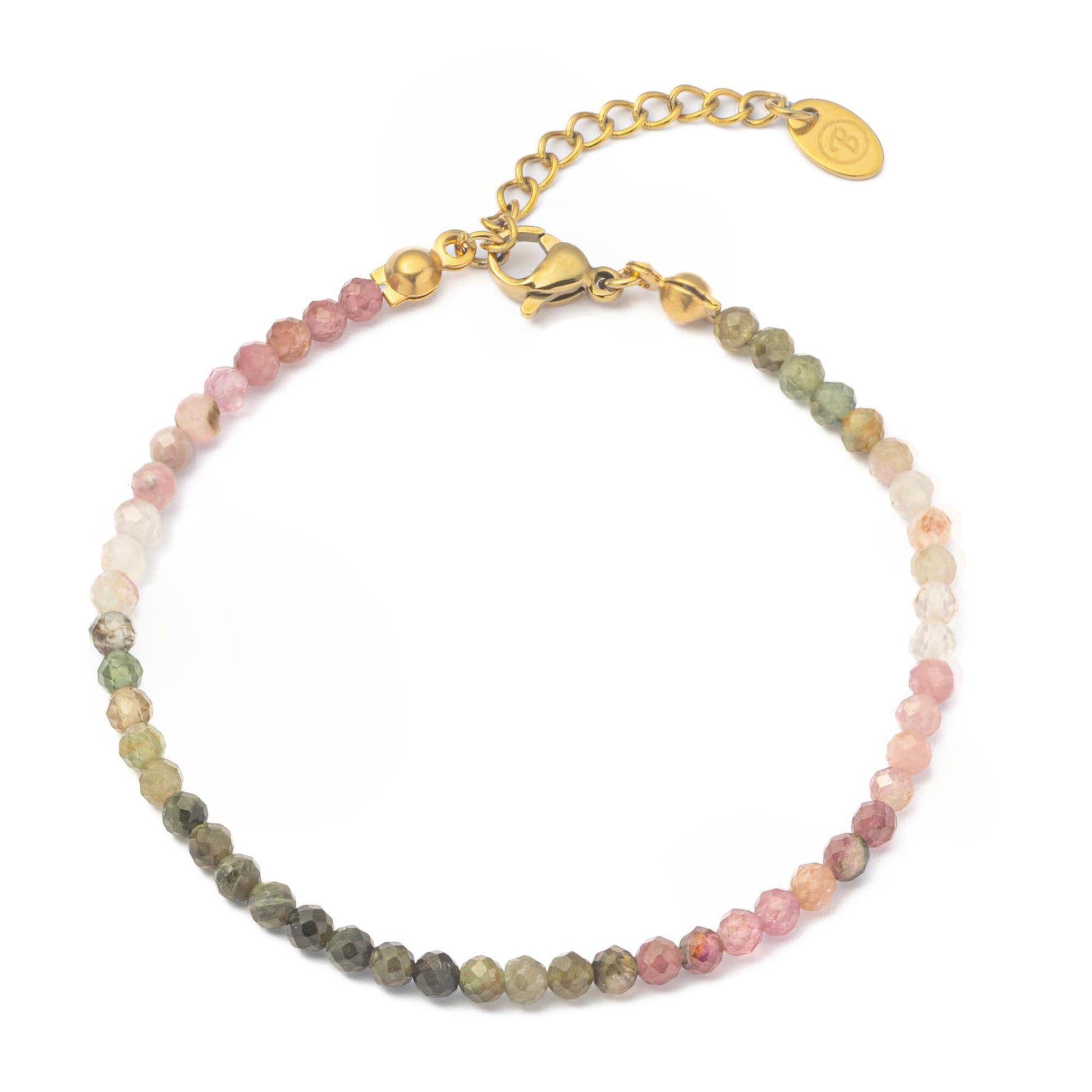 BERGERLIN Echtes Naturstein Perlenarmband - Naturstein geprüft in Deutschland, mit 925 Sterling Silberperle oder vergoldeter Perle - Mit Verschluss und Echtheitszertifikat, für Damen und Herren