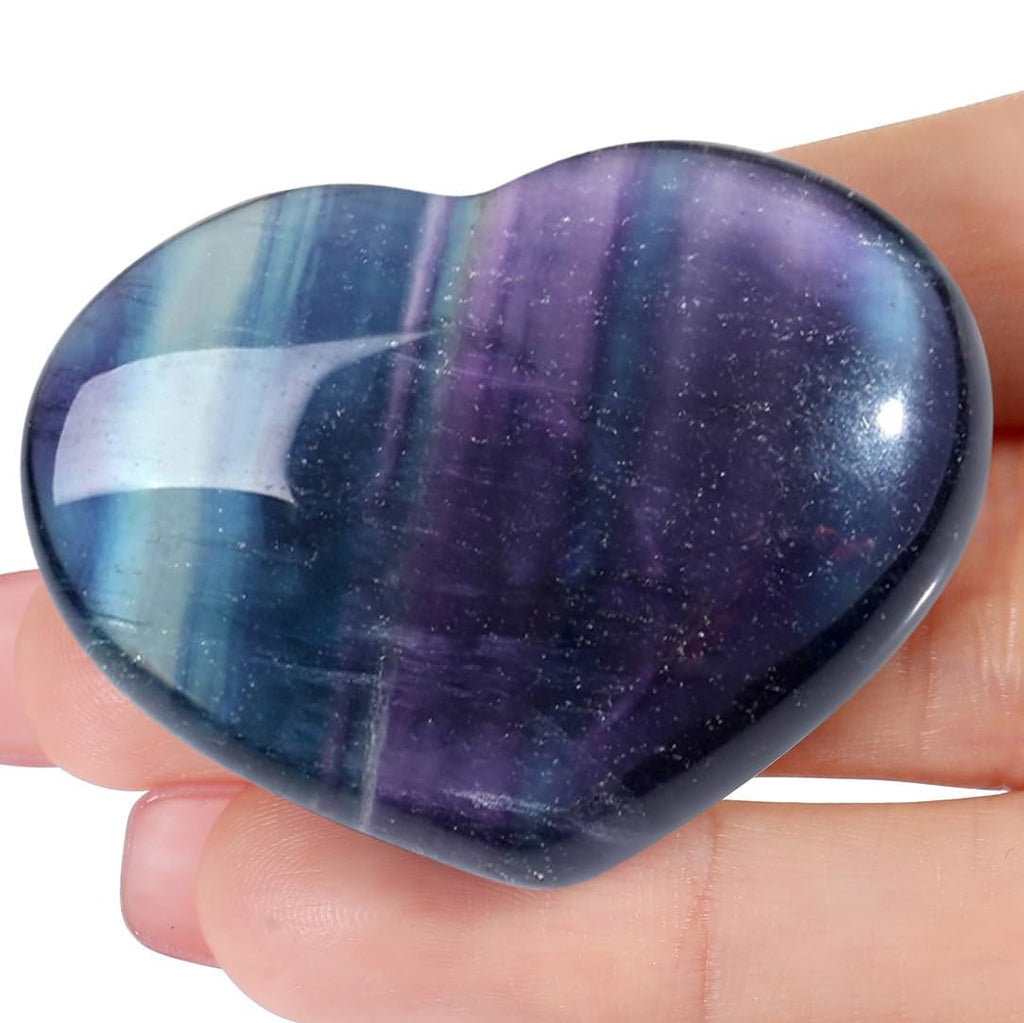 45 mm Groß Lapislazuli Herz Kristalle Edelsteine Geschenke für Frauen, Reiki Heilsteine Handschmeichler Stein für Valentinstag, Geburtstage, Jahrestag, Muttertag und Thanksgiving Tag