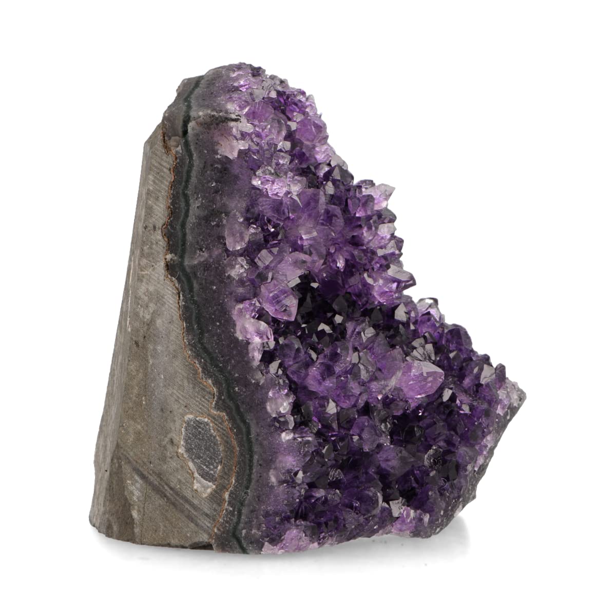 Deep Purple Project Amethyst Druse Stein Echt (250 gramm bis 500), Amethyst Geode Groß, Kristalldruse aus Uruguay