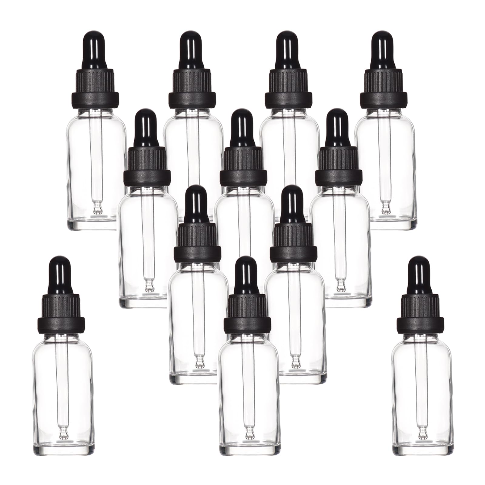 YIZHAO Pipettenflasche 30ml, Apothekerflasche Braunglas mit [Dropper Pipette Glas], Braunglasflasche für Ätherische Öl, Parfümöle,Aromatherapie,Düfte,Flüssigkeit – 6Pcs
