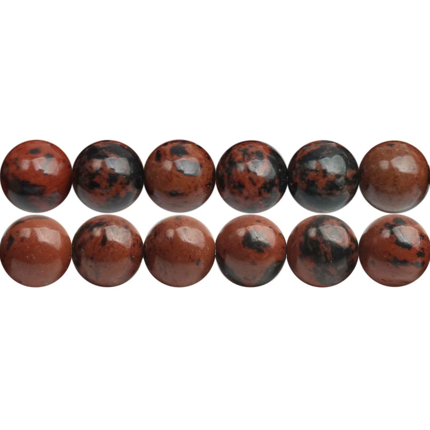 Natural Semi-Precious Stones Beads for Threading 38 cm String Round 4 6 8 10 12 mm