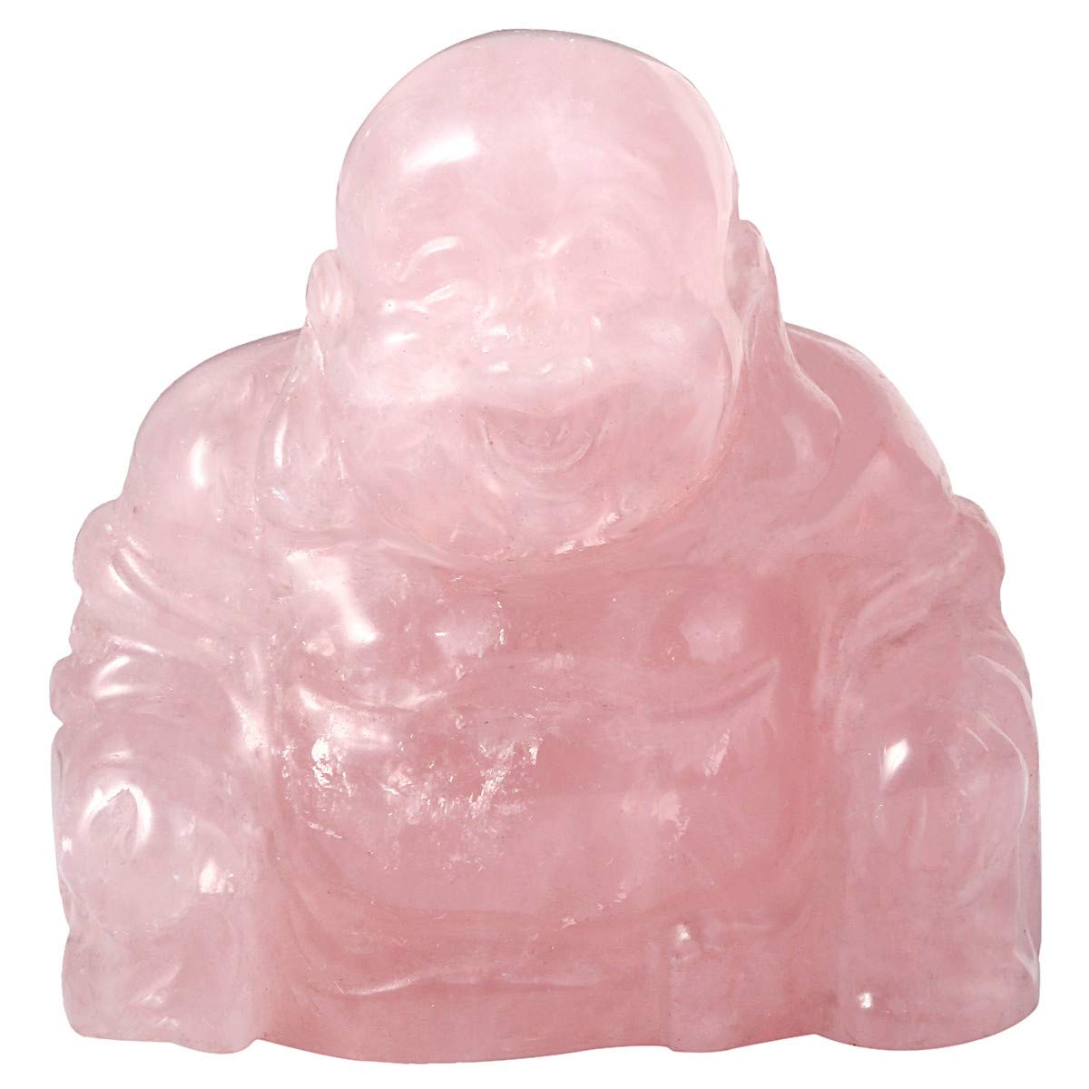 Nupuyai Green Aventurine Laughing Buddha Figure Gemstone Crystal Lucky Buddha Healing Stone Feng Shui Decoration