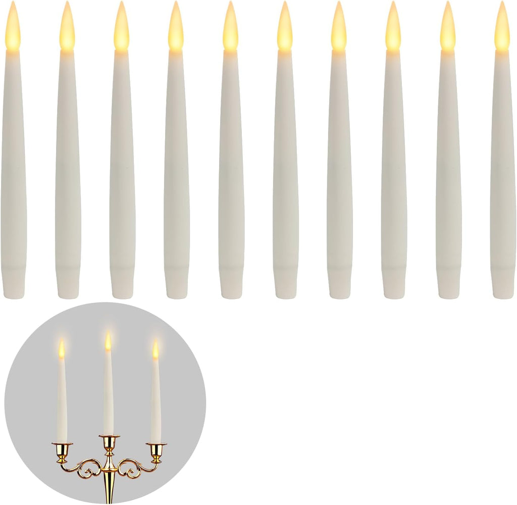schwebende kerzen schwebende led kerzen, floating candles flackernde,Flammenlose LED Kerze mit Zauberstab Fernbedienung, LED Stabkerzen flammenlose hängende Fensterkerzen
