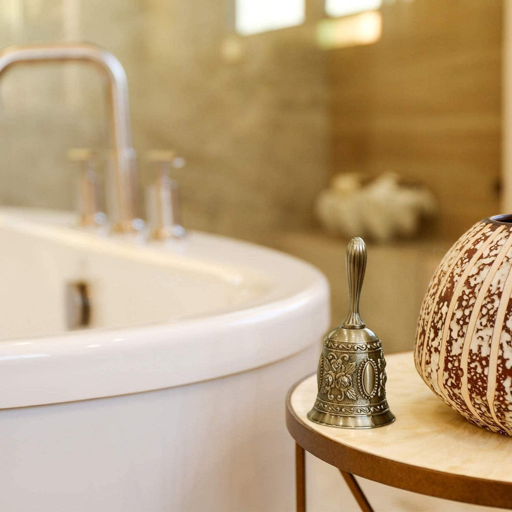 Handglocke Hand Glocke Hand Tischglocke Resturant Service Glocke Handklingel für Weihnachtsdekorationen Hochzeit Abendessen Schule