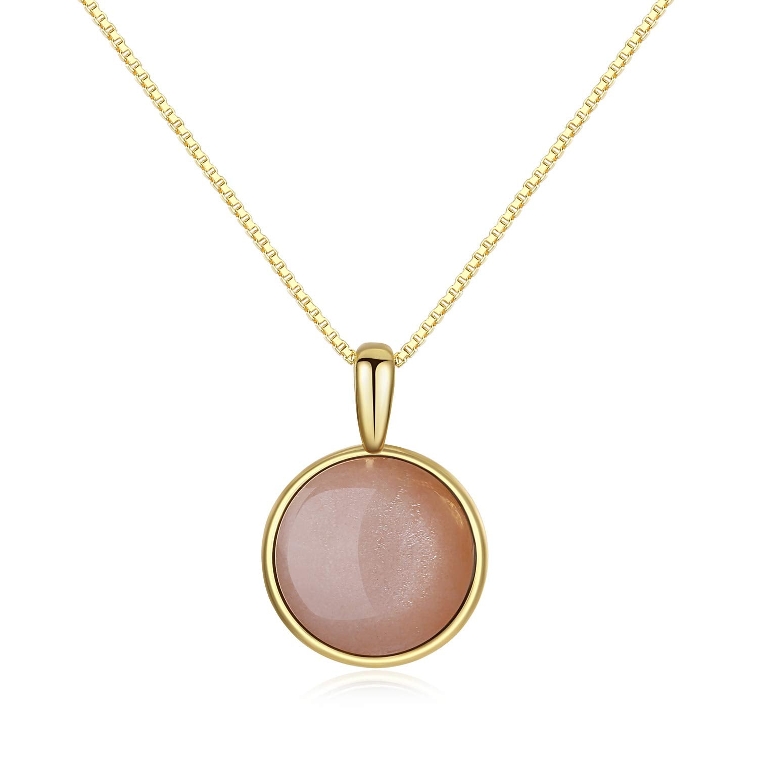 COAI Damen 925s Halskette mit Medaillon Anhänger aus Edelsteine
