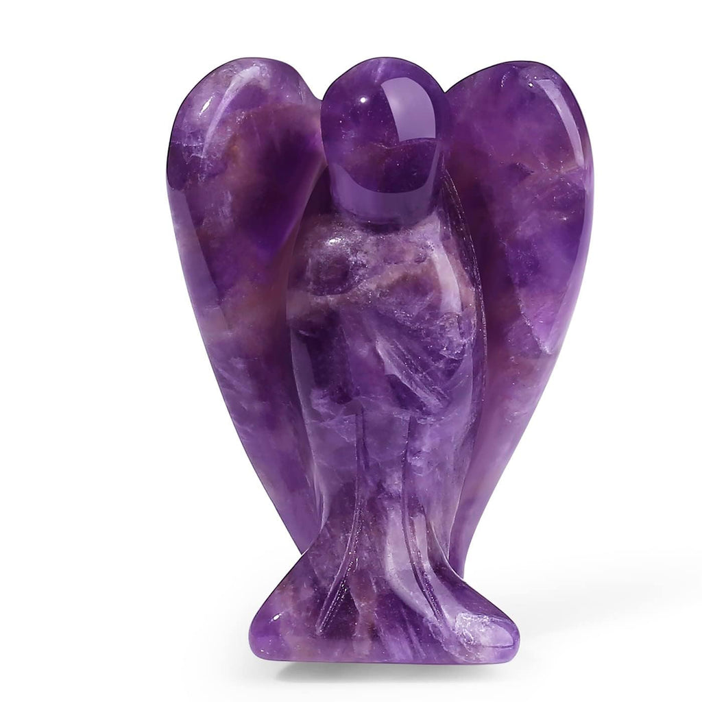 XIANNVXI Guardian Angel Crystals Blue Sodalite Angel Figure Healing Crystal Gemstones Polished Stones Statue Reiki Angel Figure Guardian Angel Gift