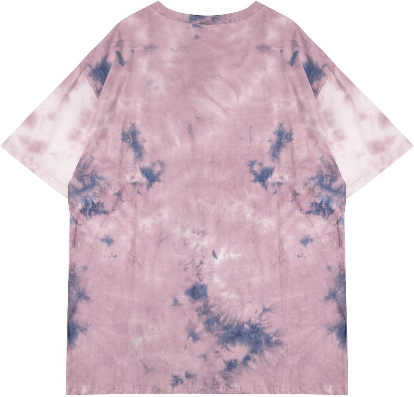 Remidoo Women's Casual Oversized T Shirt Short Sleeve Graphic Tee Letter Tie Dye Shirts