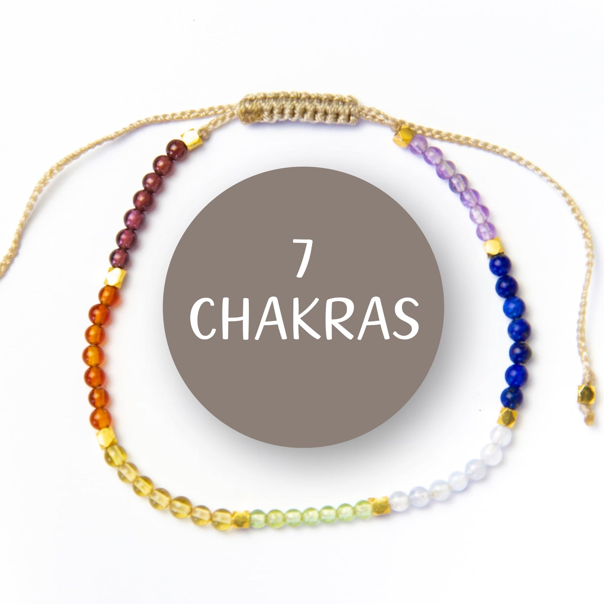 BALIPURA Multi-Chakra Armband für Frauen - Heilkristall & Naturstein Schmuck - Personalisierte Geschenke für Frauen mit winzigen 2mm Perlen in 925er Sterling Silber