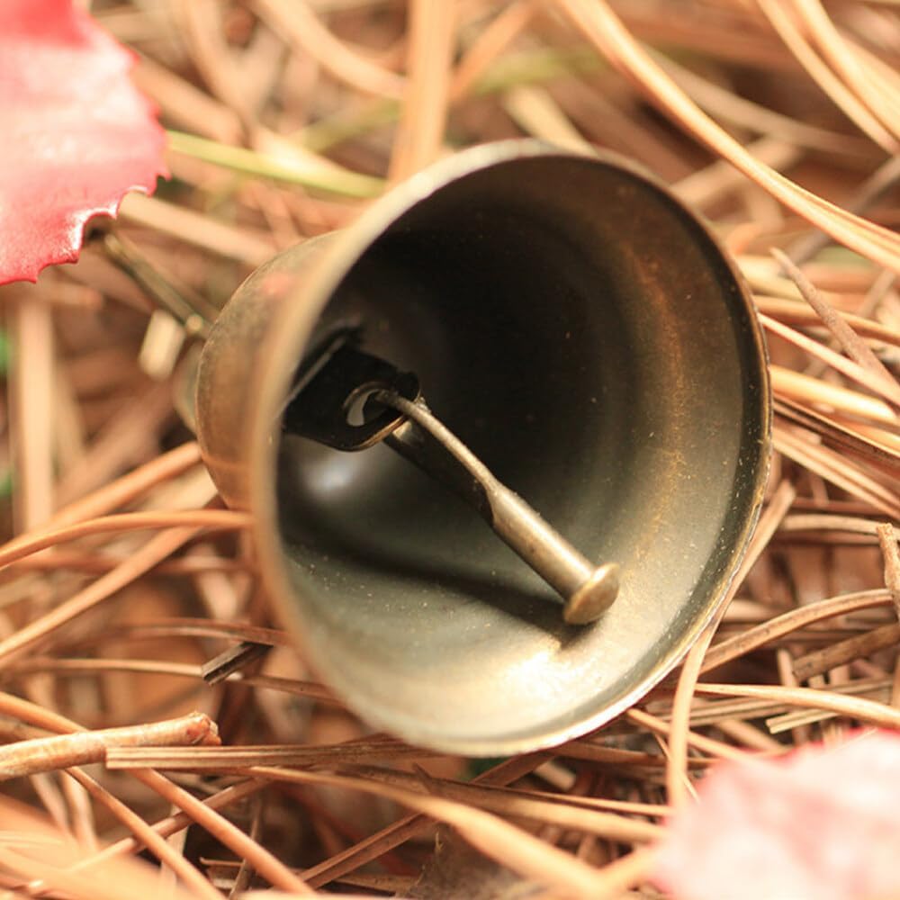 glöckchen zum basteln, 20Pcs kleine glöckchen, Glocken zum basteln, Vintage Bronze Glöckchen für DIY Wind Glockenspiel Handwerk Dekorationen (10 je in Zwei Größen)