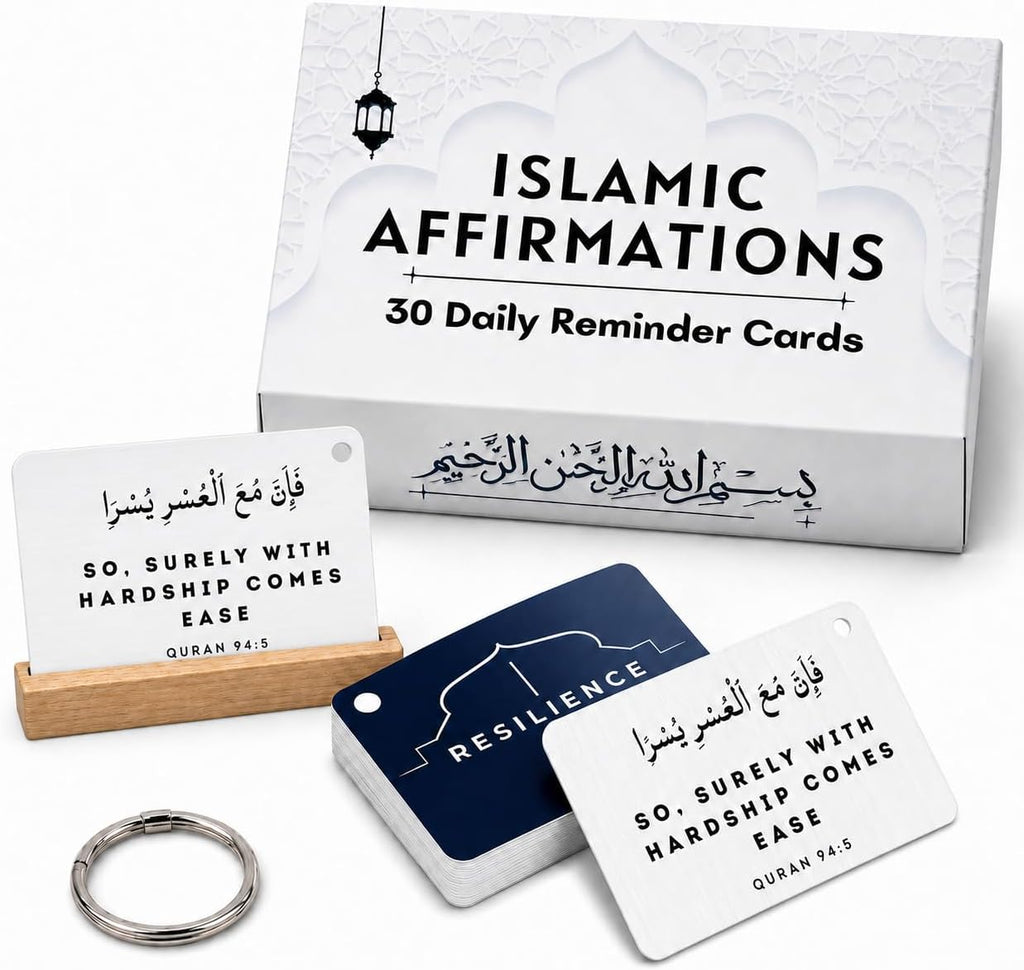 Islamic Affirmations Cards (30 Daily Reminders by Zarf), Spiritual, Quran English, Decor, Ramadan Decorations, Islamic Gifts, Eid Gift, Learn Arabic, Arabic Flashcards Daily Affirmation