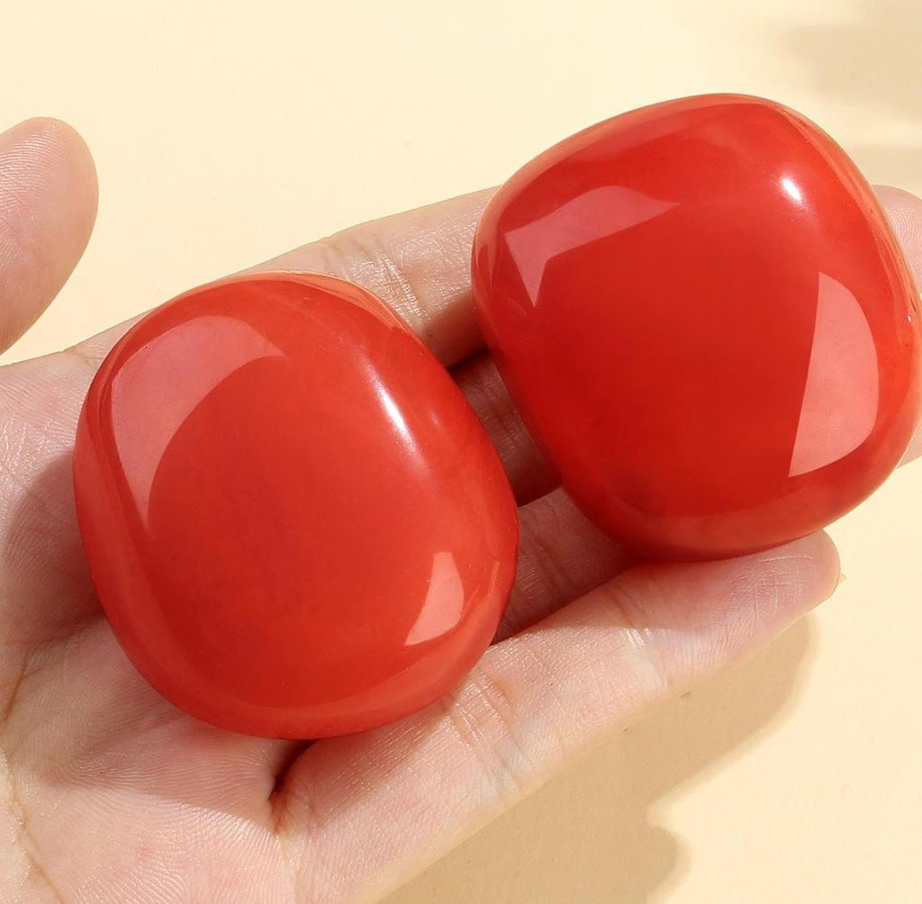 QINJIEJIE White Howlite Stones Natural Gemstone Large Crystals Polished Stone White Howlite 2 Pieces Crystal Stone Tumbled Stones Worry Stone Reiki Meditation