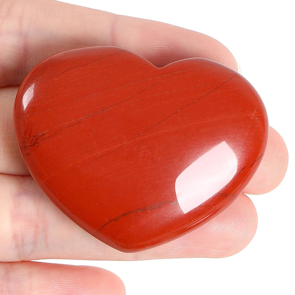 45 mm Groß Lapislazuli Herz Kristalle Edelsteine Geschenke für Frauen, Reiki Heilsteine Handschmeichler Stein für Valentinstag, Geburtstage, Jahrestag, Muttertag und Thanksgiving Tag