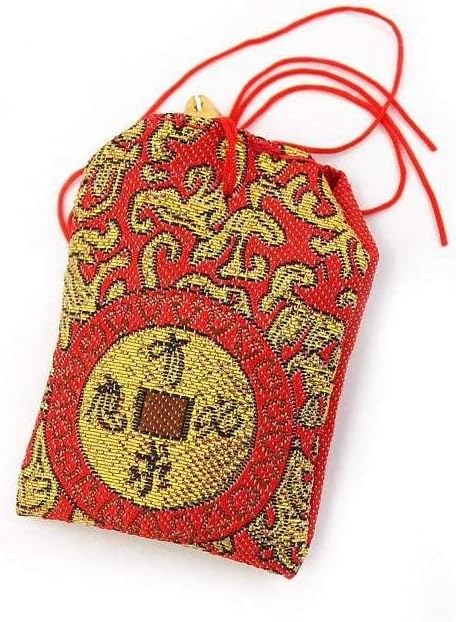 lachineuse Taoist Talisman - Special Wish Fulfillment - Tao Traditions - Fabric Lucky Charm - 6 x 4 cm - Red - For Students - Asian Gift Idea