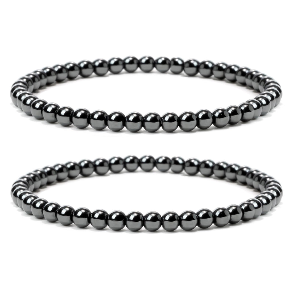 4 mm Stretch Bracelet Made of Real Natural Stone Beads, Healing Stone Bracelet, Yoga Bracelet for Women, Men, Lucky Bracelet, Friendship Bracelet, Replacement Beads Included