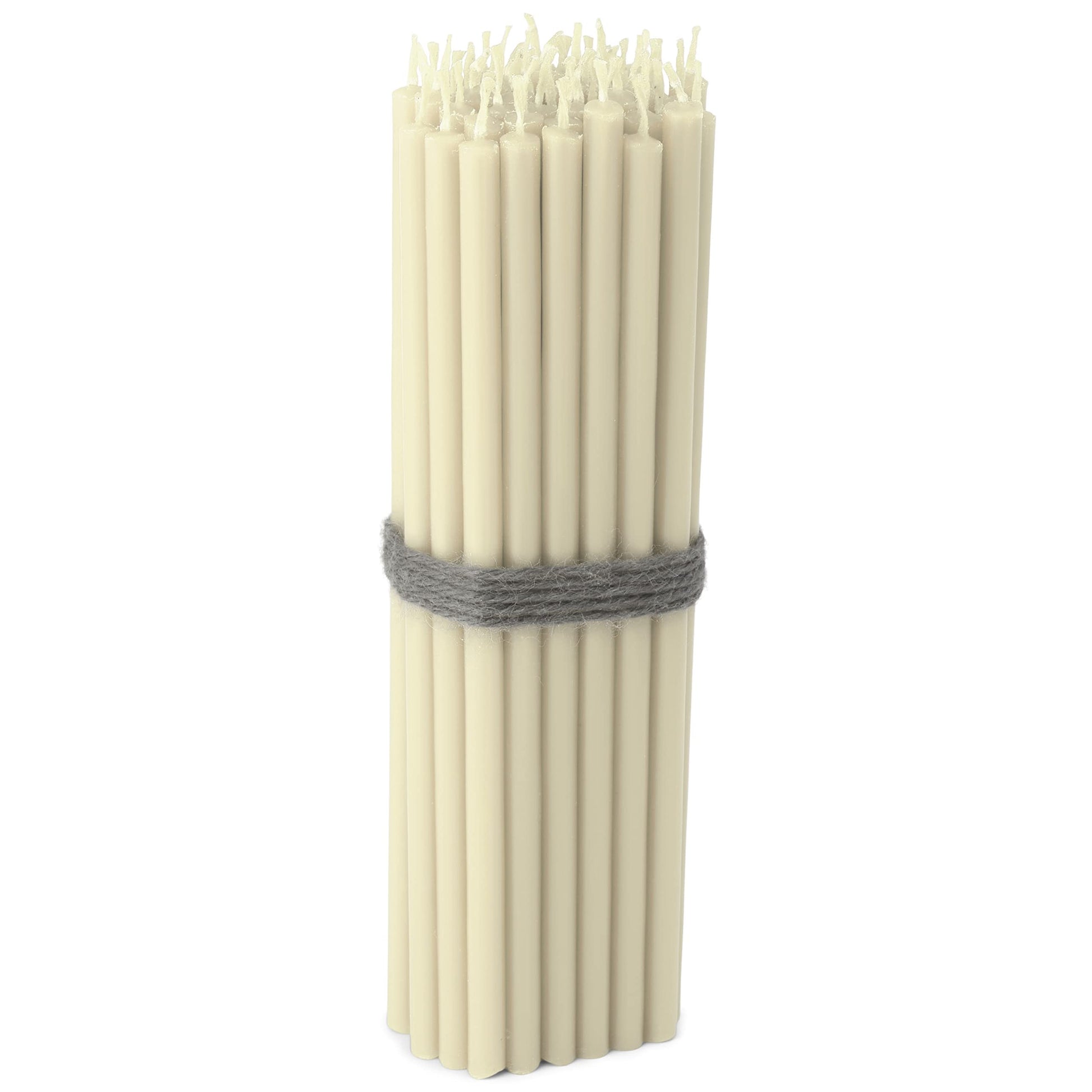 NKlaus - 250 x Altar Candles White 16 cm High Soot Free Drip Free Thin Premium Paraffin Wax Taper Candles Long Burning Time Pack of 250