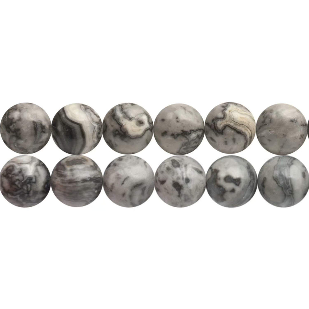 Natural Semi-Precious Stones Beads for Threading 38 cm String Round 4 6 8 10 12 mm