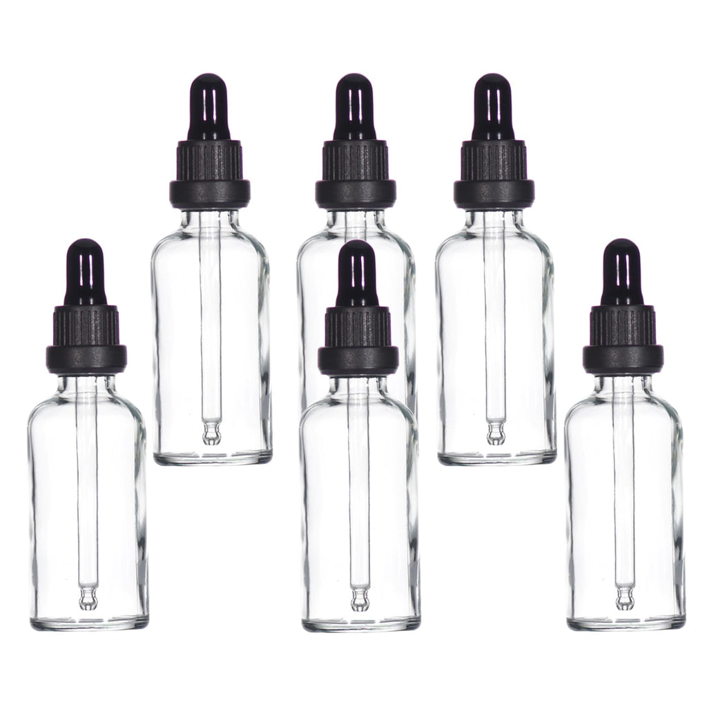 YIZHAO Pipettenflasche 30ml, Apothekerflasche Braunglas mit [Dropper Pipette Glas], Braunglasflasche für Ätherische Öl, Parfümöle,Aromatherapie,Düfte,Flüssigkeit – 6Pcs