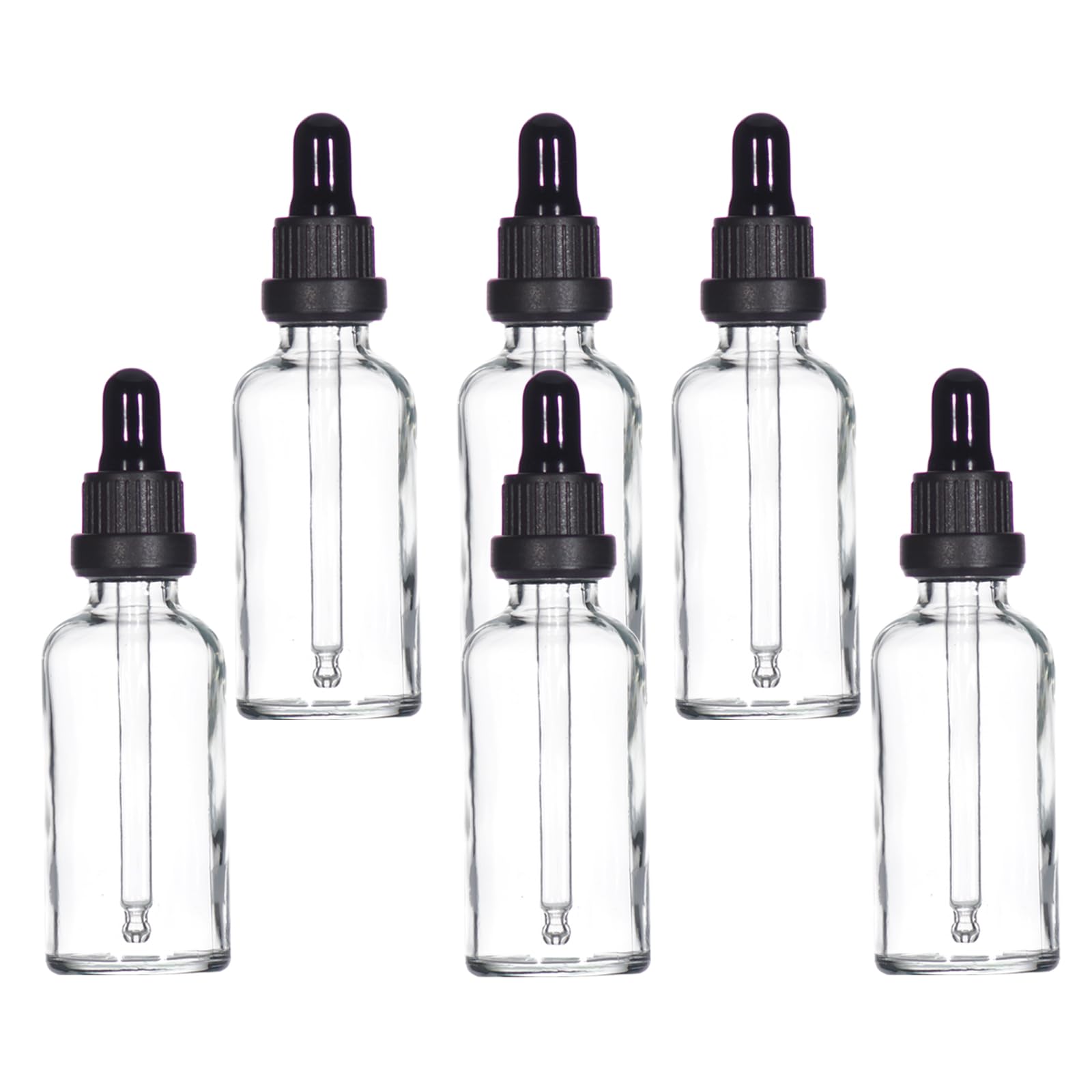 YIZHAO Pipettenflasche 30ml, Apothekerflasche Braunglas mit [Dropper Pipette Glas], Braunglasflasche für Ätherische Öl, Parfümöle,Aromatherapie,Düfte,Flüssigkeit – 6Pcs