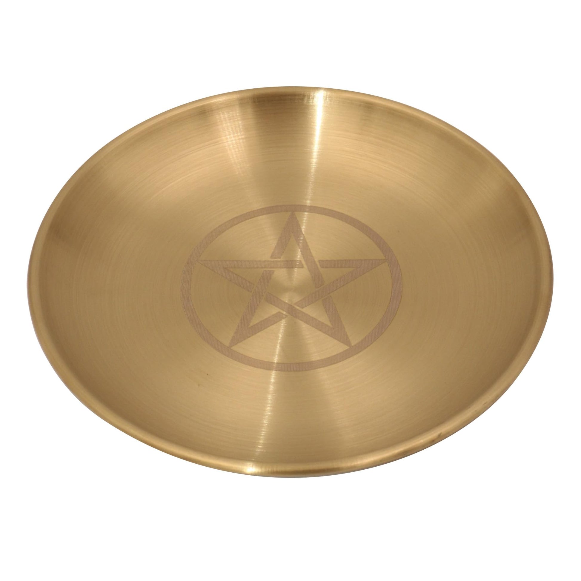 Amitofo Golden Prayer Ritual Bowl with Chakra Gemstone Ideal for Altar, Meditation, Incense Sticks, Smudging, Candles, Crystal, Jewelry, Yoga (Chakra)