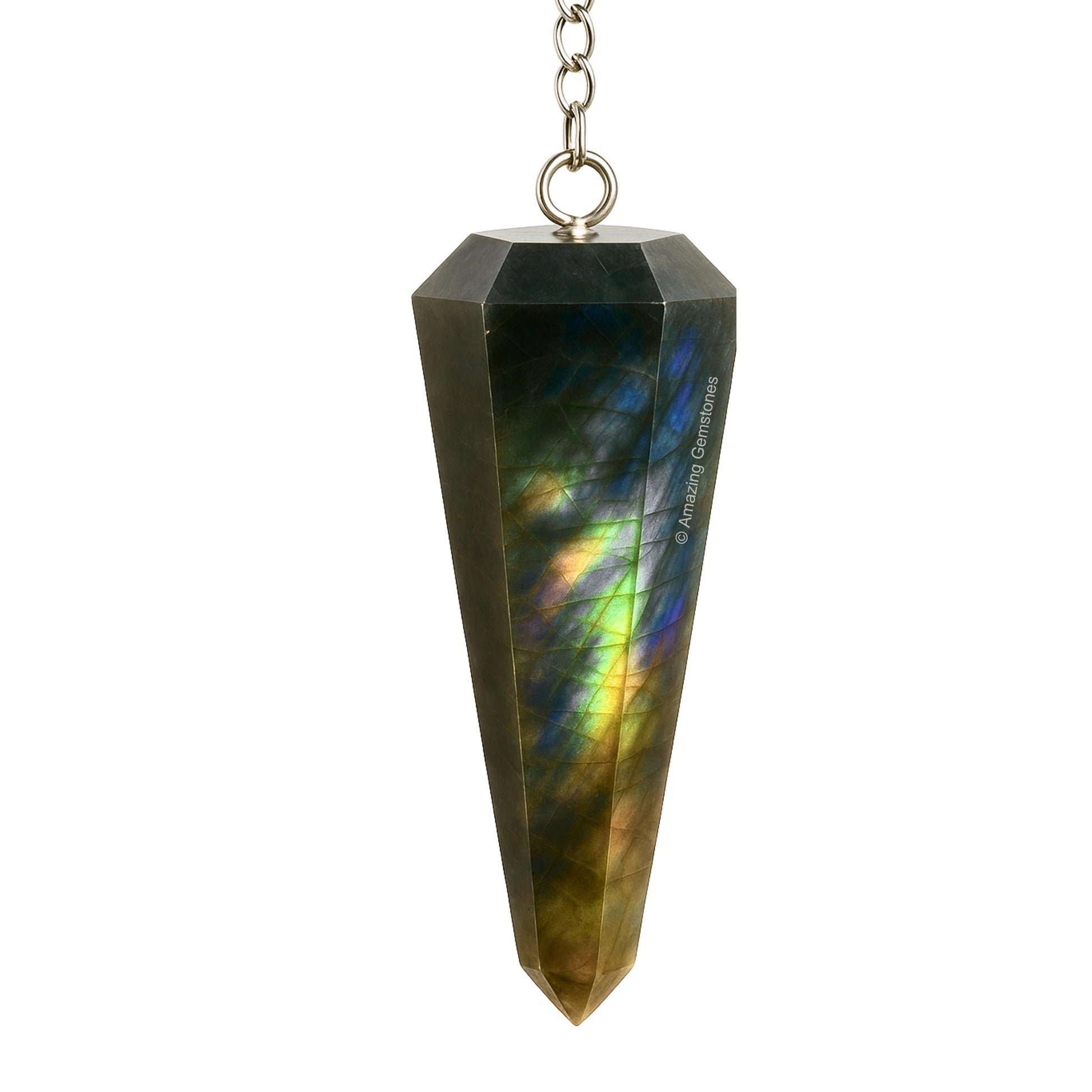 Lapis Lazuli Crystal Pendulum Divination Tools, 1-1.5'" inch Pendulo