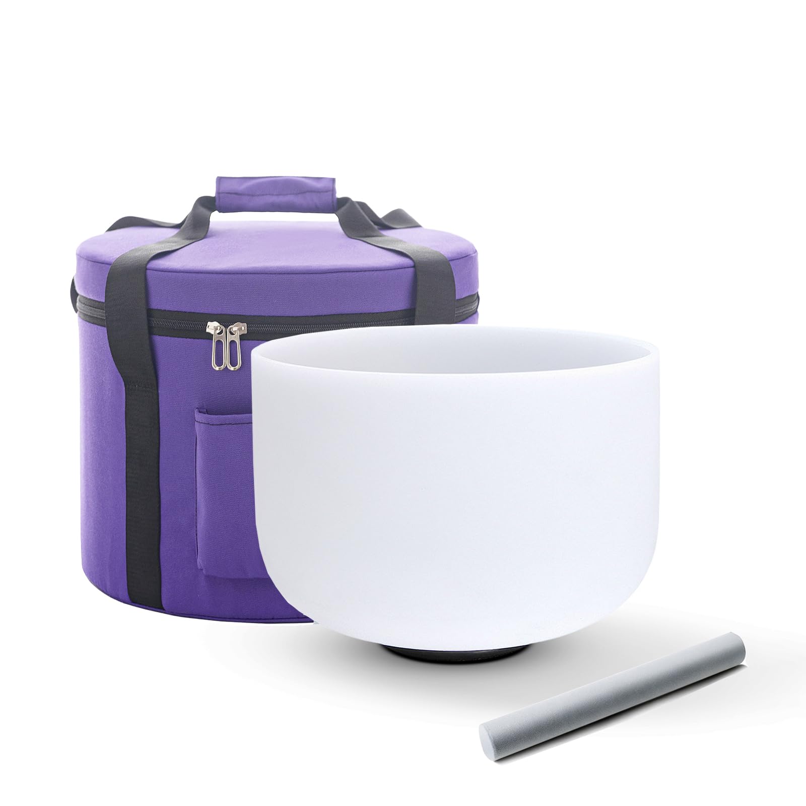 Hye-eun 432hz Kristall Klangschalen,8 Zoll mit E Note Klangschale aus Kristall Solar Plexus Chakra mit Tragetasche percussion instruments(20.3cm) zur heilung