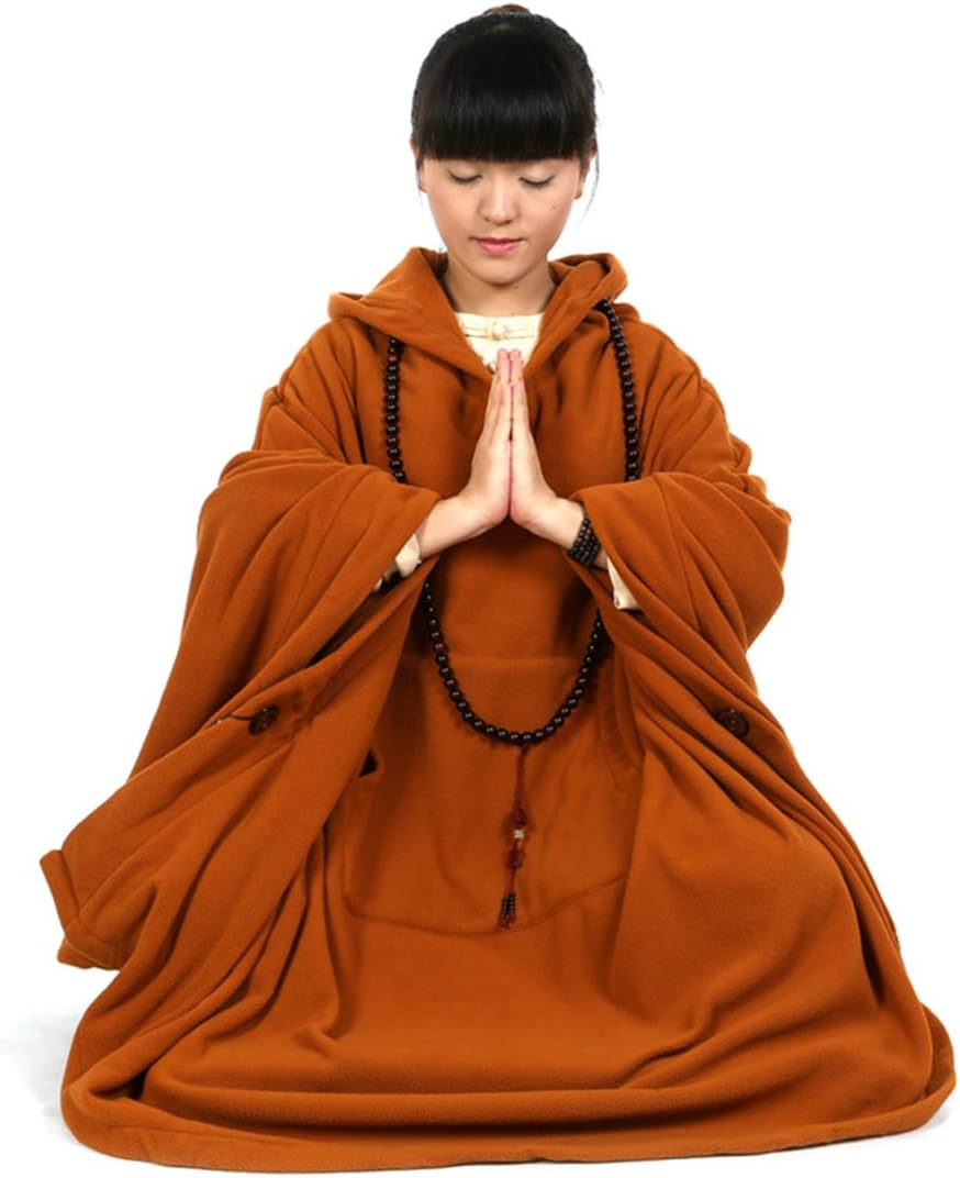 KATUO Meditation Buddhist Hooded Cloak Coat Women Men Outfit Oversize Coat