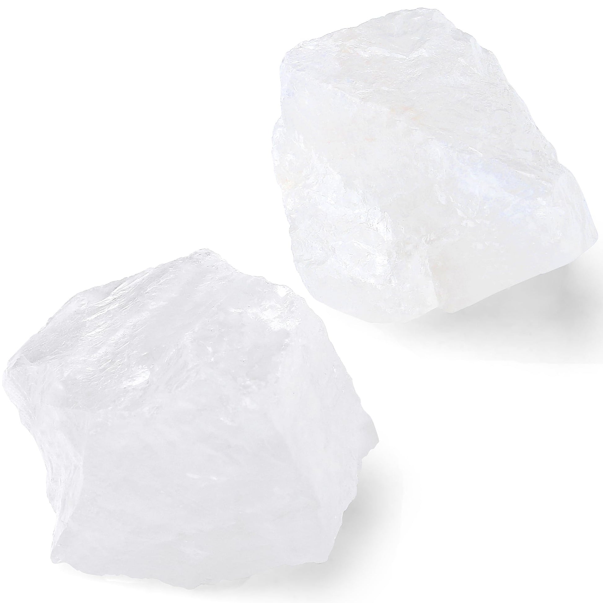 QINJIEJIE Citrin Kristall Große Kristall Rohstein 2 Stück 100% Natursteine Kristalle Raw Steine Premium Wasserstein für Meditation Reiki Dekosteine