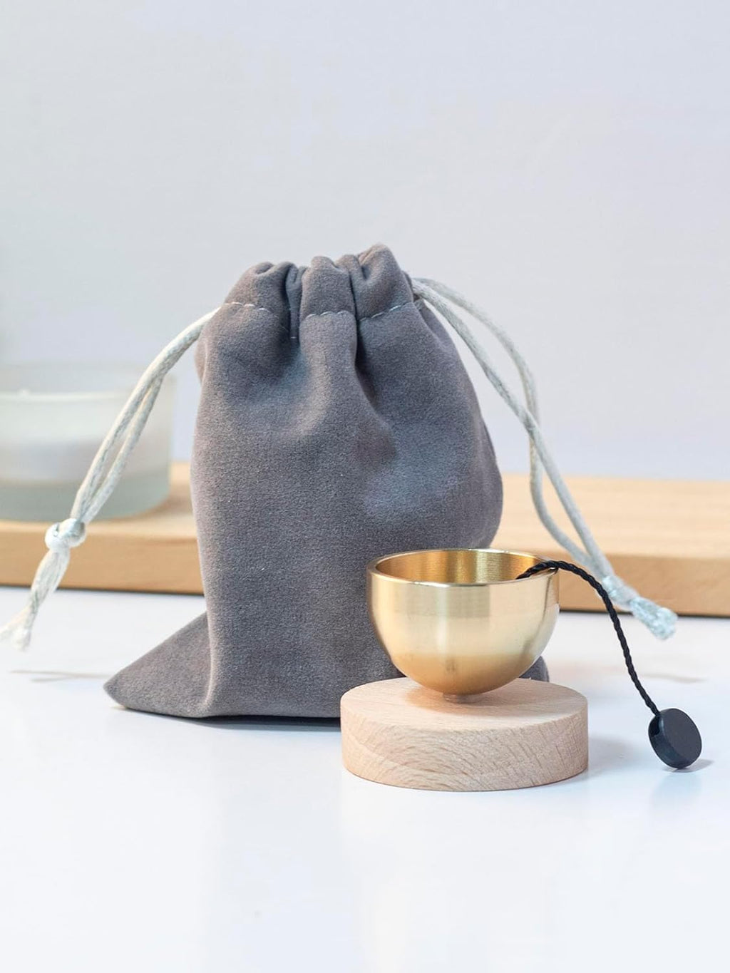 MIni Singing Bowl Set Meditation Sound Bowl for Yoga, Meditation & Relaxation, Mindfulness,Chakra Healing, Stress Relief, Self-Regulation, Unique Spiritual Gifts for Women and Men (SMALL SIZE)