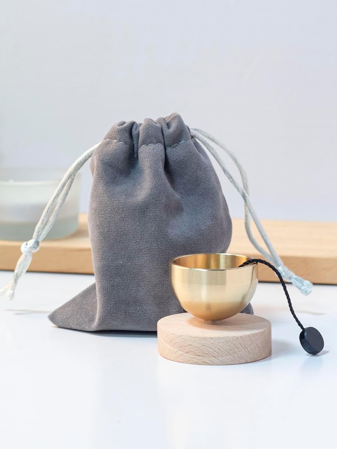 MIni Singing Bowl Set Meditation Sound Bowl for Yoga, Meditation & Relaxation, Mindfulness,Chakra Healing, Stress Relief, Self-Regulation, Unique Spiritual Gifts for Women and Men (SMALL SIZE)