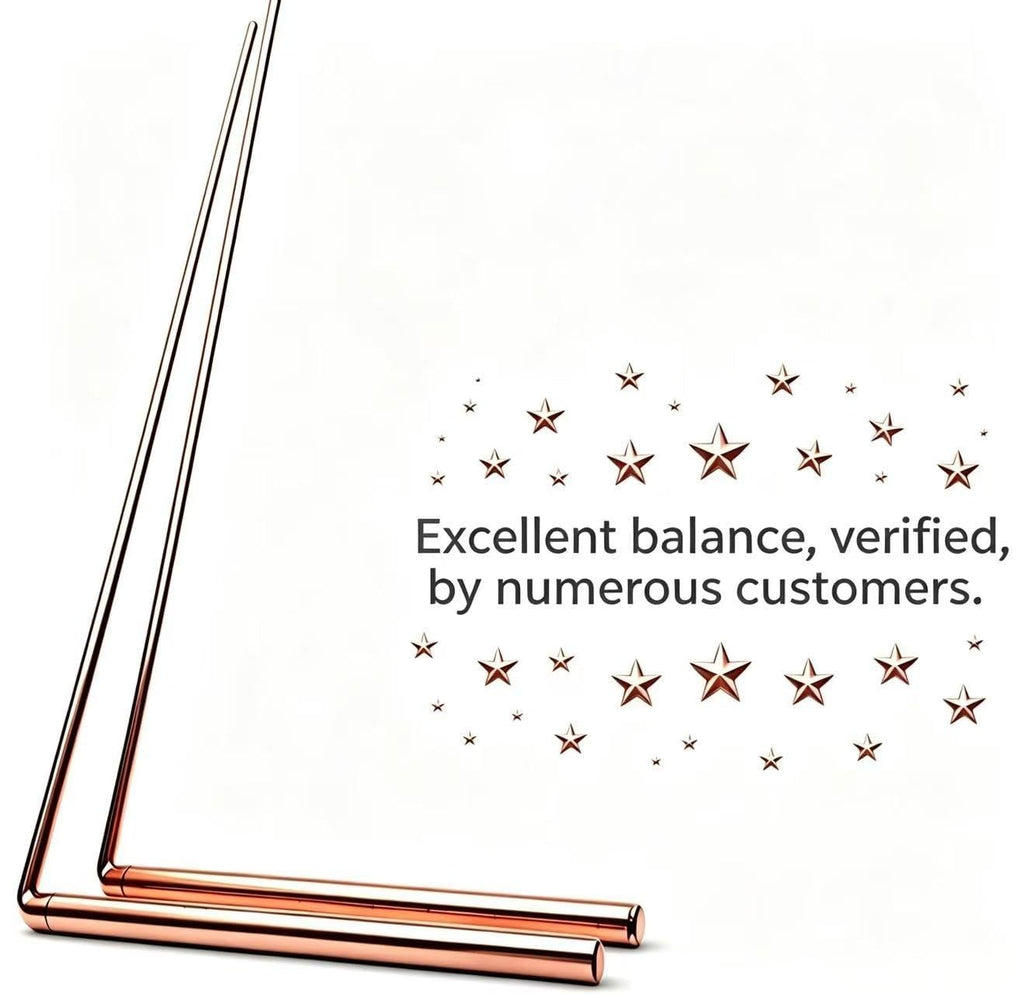 Spirit Hunter 99.9% Copper Dowsing Rod - Divining Rods 2PCS with Bag