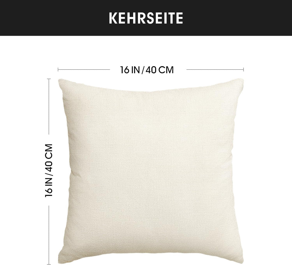 Artoid Mode Gold Wikinger Futhark Runen Odin Baum des Lebens Kissenbezüge 4er Set, 40x40cm Wolf Rabe Cushion Cover Couch Wohnzimmer Deko