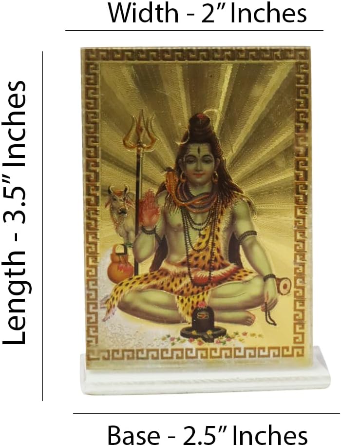 BRACOP Hindu-Göttin-Figur, Lord Shiva-Statue, kleine indische Shiva-Figur, dekorative Skulptur Heimbüro, Tempeldekoration, Diwali Pooja, Trishakti, Yantra, Rückkehr spirituelles Geschenk