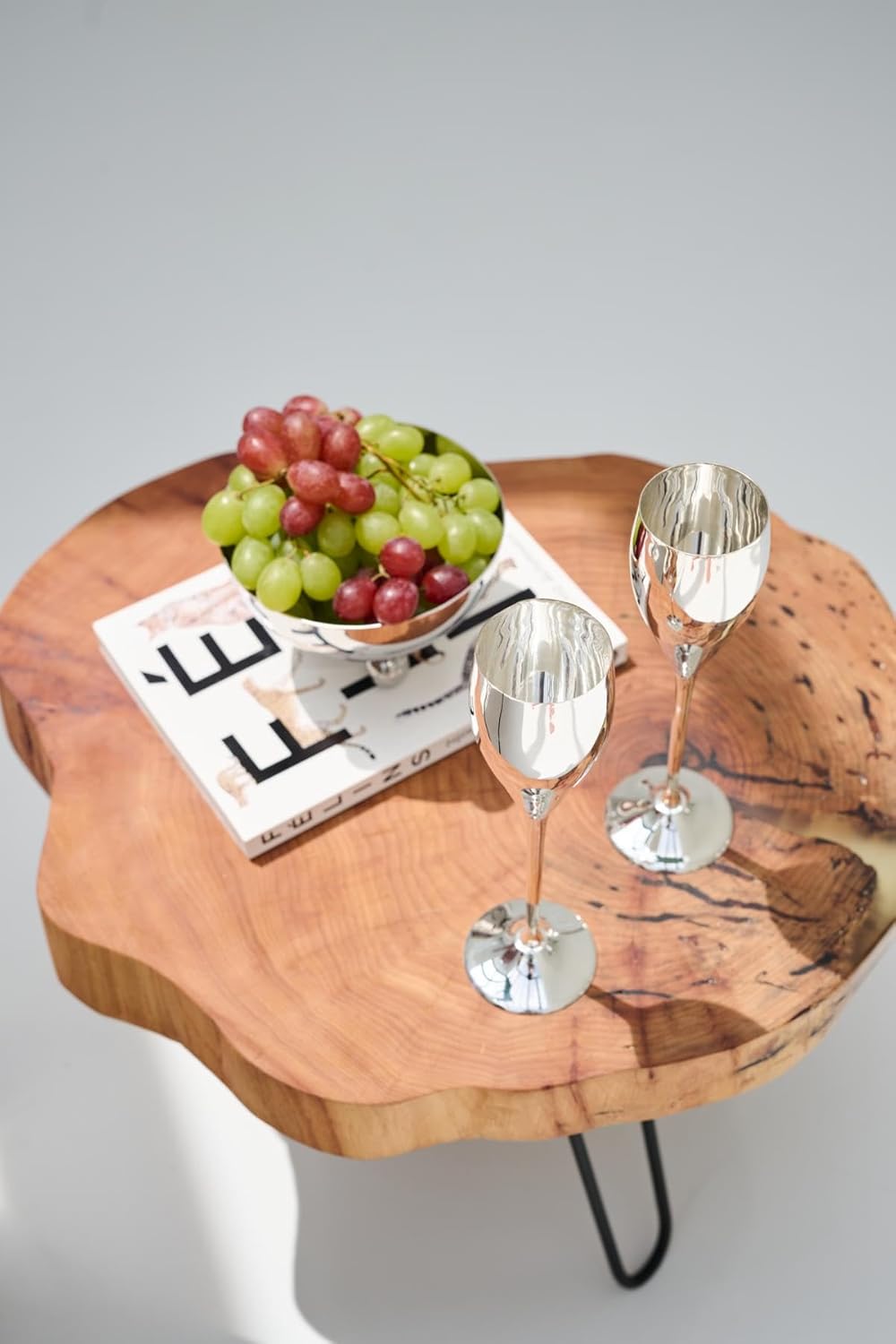 EDZARD Chicago Bowl Diameter 15 cm Height 9 cm on 3 Ball Feet Polished Stainless Steel