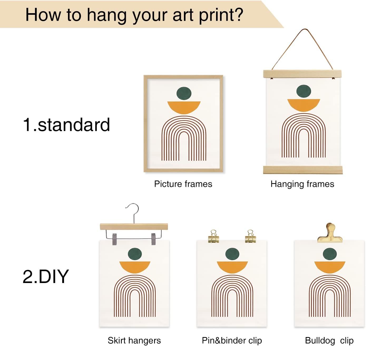 Bunter Baum des Lebens Bild, Vintage Blumen Baum Malerei Bild für Schlafzimmer Wohnzimmer Dekor 30×40 cm Ohne Rahmen