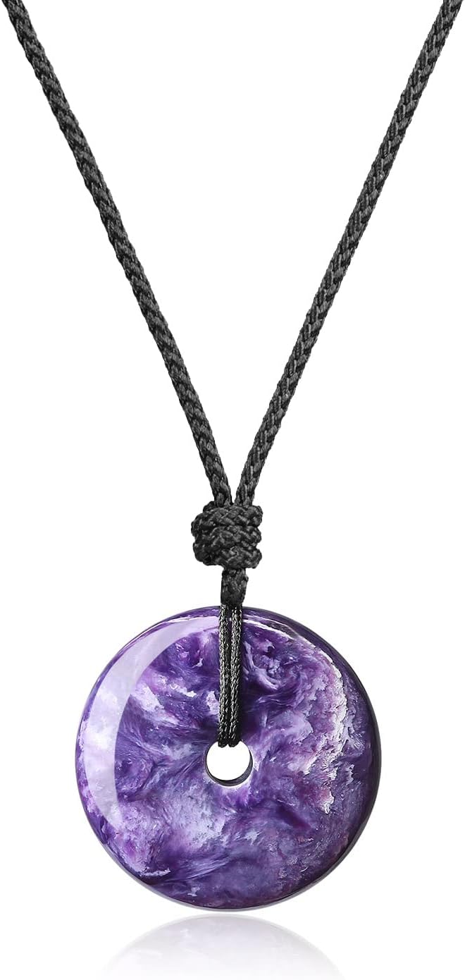 COAI Unisex Glückskette Kreisring Anhänger aus Edelsteine Halskette