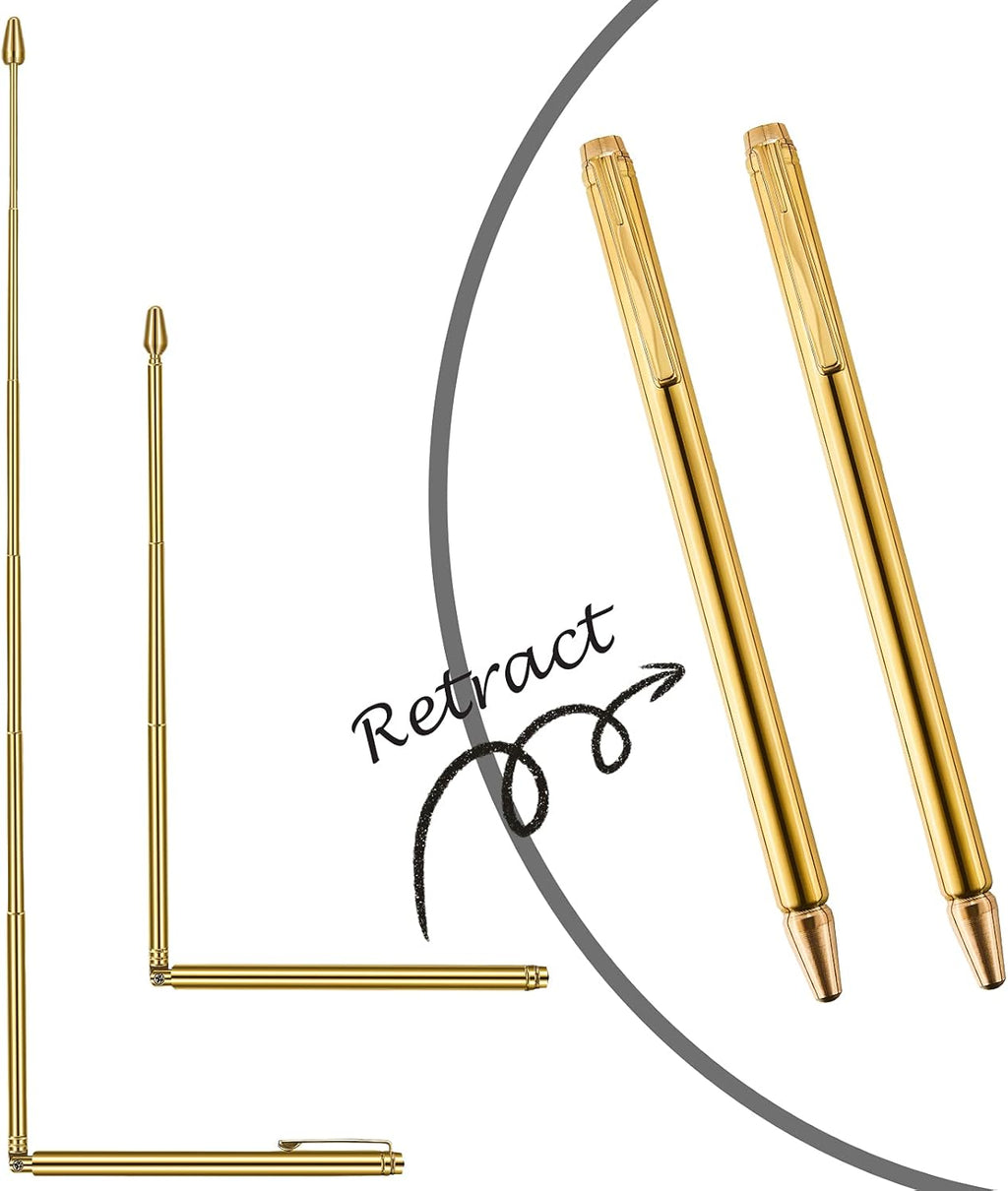 Jadive 3 Stück Wünschelruten Kupfer und Wünschelruten Pendel für Geisterjagd Energieheilung Wünschelwasser inklusive 2 Einziehbare Wünschelruten mit Kupfer Griff und 1 Pendel Anhänger (Gold)