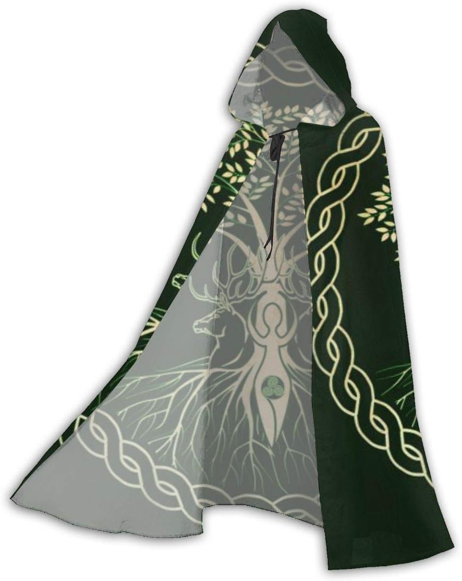 Celtic Ritual Norse Nordic Viking Goddess Wiccan Wicca Halloween Wizard Witch Hooded Robe Cloak Christmas Hoodies Cape Cosplay For Adult Party Favors Supplies Dresses Clothes Gifts Costume