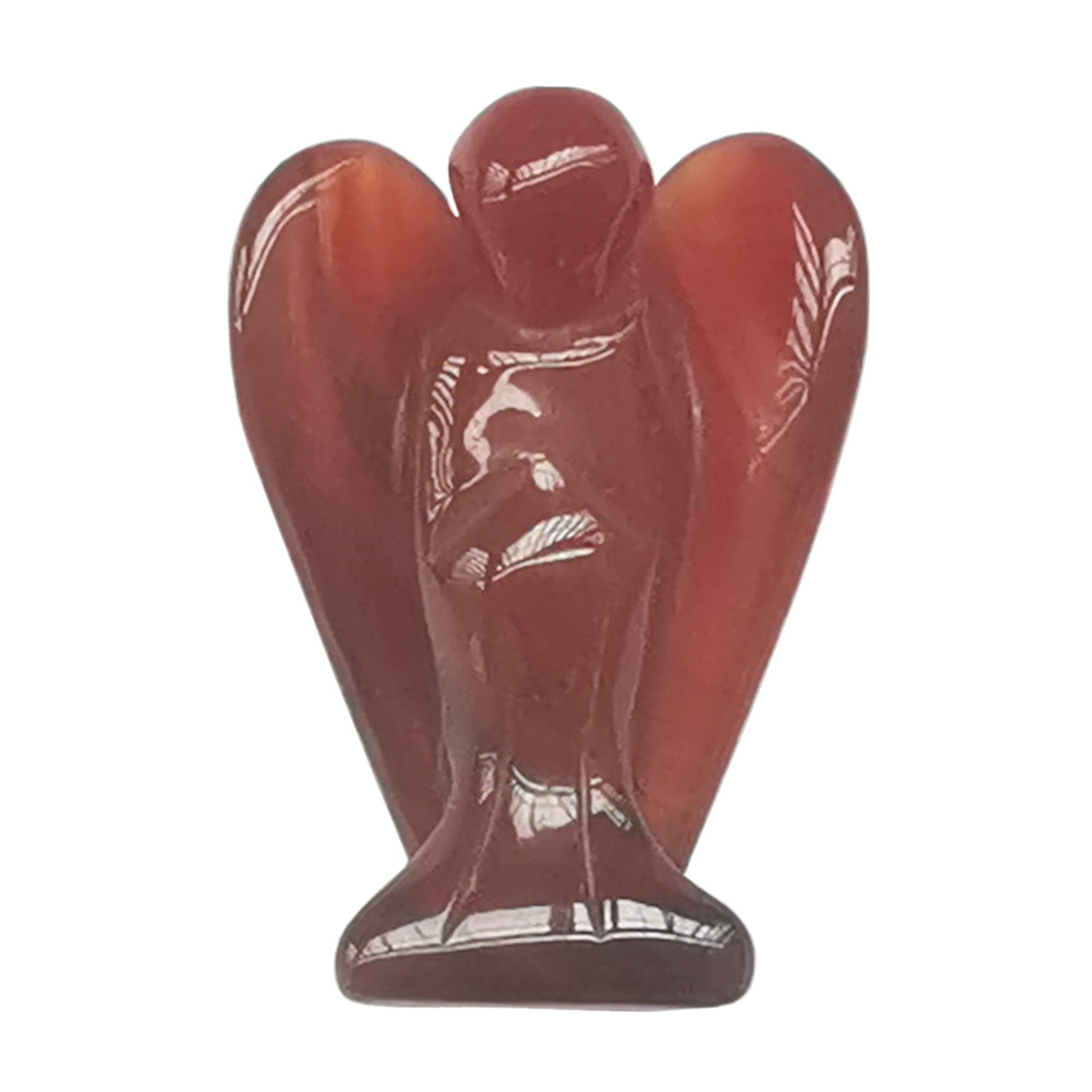 Natürliche Lila Lepidolith Heilung Kristall Gebet Schutzengel Statue,38mm Schnitzen Tasche Palm Stein Figuren Dekoration