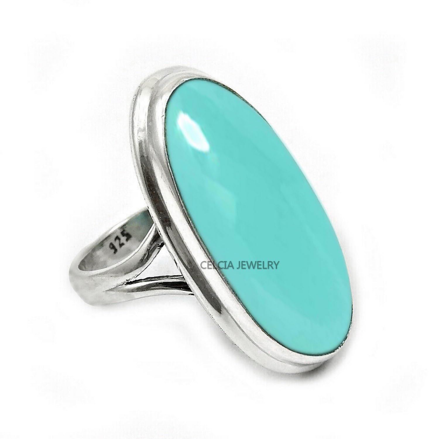 Large Oval Gemstone Handmade Jewellery, 925 Sterling Silver Tribal Ring, Engagement Gifts for Couples, Birthday Gifts for Men, Fathers Day Gifts, Promise Ring, Men's Gifts (Size 7.5, Charoite)