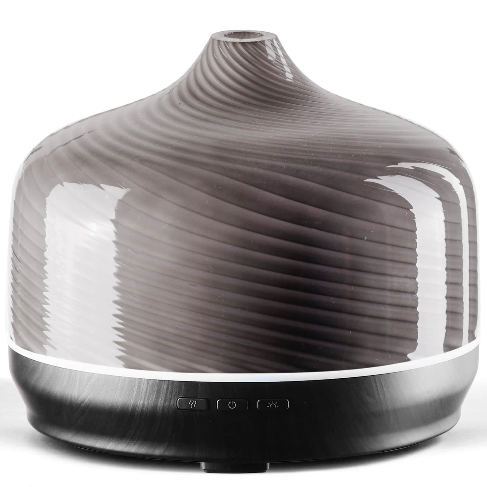 Porseme Aroma Diffuser 500ml, Handgeblasen 3D Glas Luftbefeuchter, Ultraschall Aromatherapie Öle Diffusor mit 7 farbigem LED Licht,Diffusor für Ätherische Öle Letzte 15-21 Stunden,BPA Frei für Wohnung