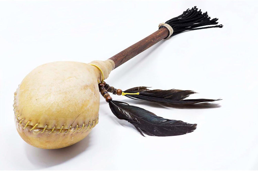 Shaman shakers Sounds like Rain or Ocean, goat skin, three sizes (Ocean Large)